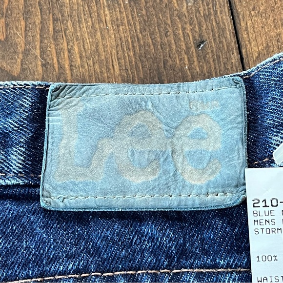 Vintage Lee Stormrider Denim Blue Jeans Big & Tall Mens 52x32 Made In USA NWT - Picture 4 of 9
